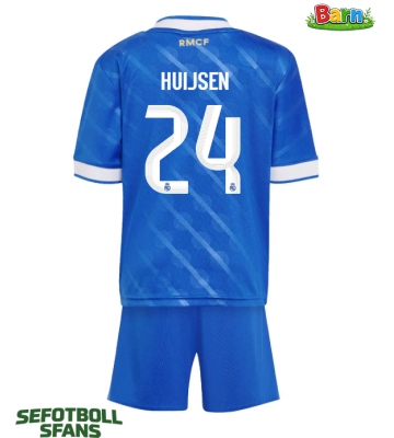 Real Madrid Dean Huijsen #24 Tredjeställ Barn 2025-26 Kortärmad (+ Korta byxor)